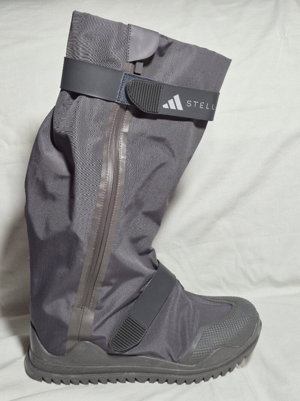 adidas by Stella McCartney Cold.Rdy Granite Charcoal Grey Winter Rain Boots 7.5